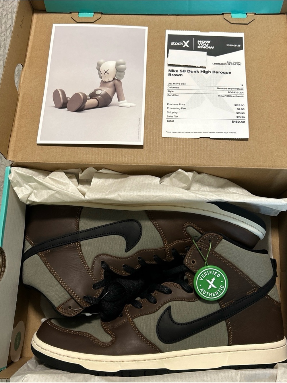 Nike Dunk High SB in Baroque Brown, Black, Olive Size 11.5 NEW IN BOX